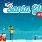 Santa Girl Running